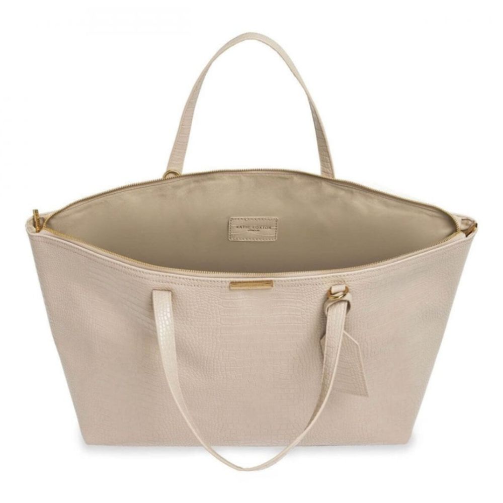 Celine Faux Croc Travel Bag | Oyster Grey | 45 X 60 X 19cm