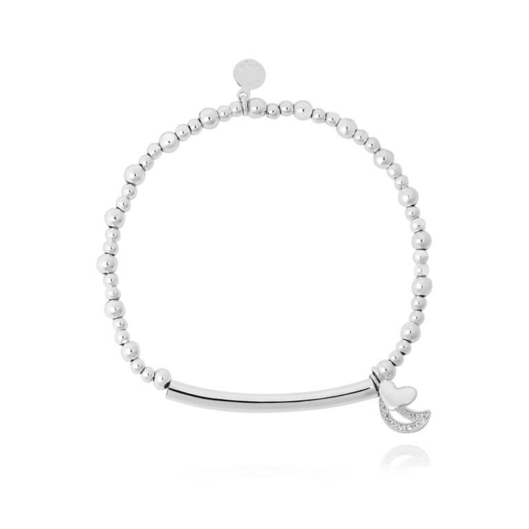 Bracelet Bar | Love You To The Moon And Back | Silver | Bracelet | 17.5cm Stretch
