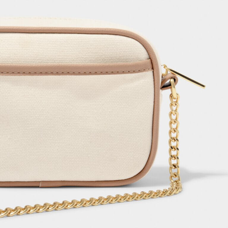 Amalfi Canvas Millie Bag Off White / Soft Tan