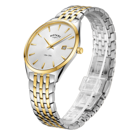 Gents Bracelet Watch Two Told Gold