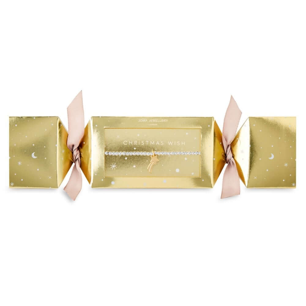 Christmas Cracker | Christmas Wish | Silver | Bracelet | 15.5cm Stretch