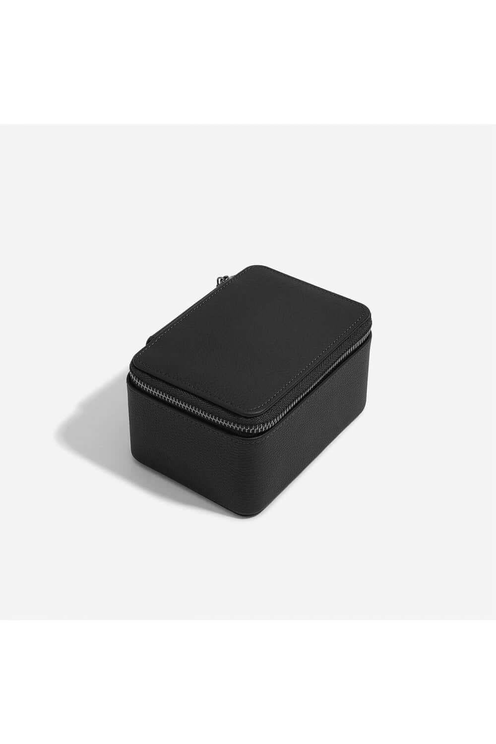 Black Pebble Large Zipped Watch Box