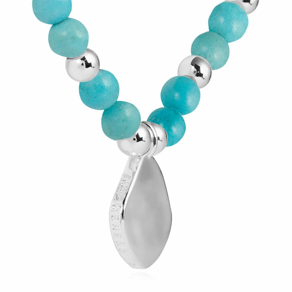 Wellness Gems | Silver | Turquoise Bracelet | 17.5cm Stretch