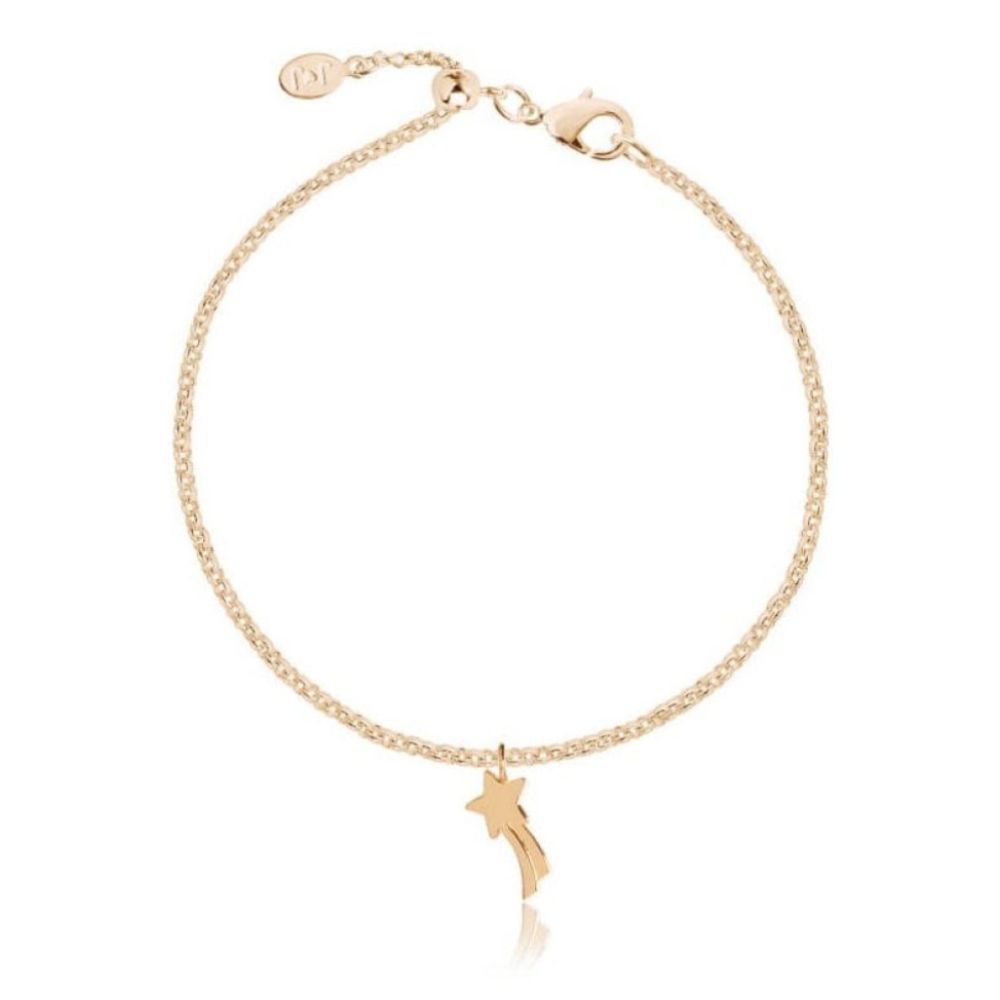 Wish - Shooting Star - Yellow Gold Shooting Star Charm Bracelet