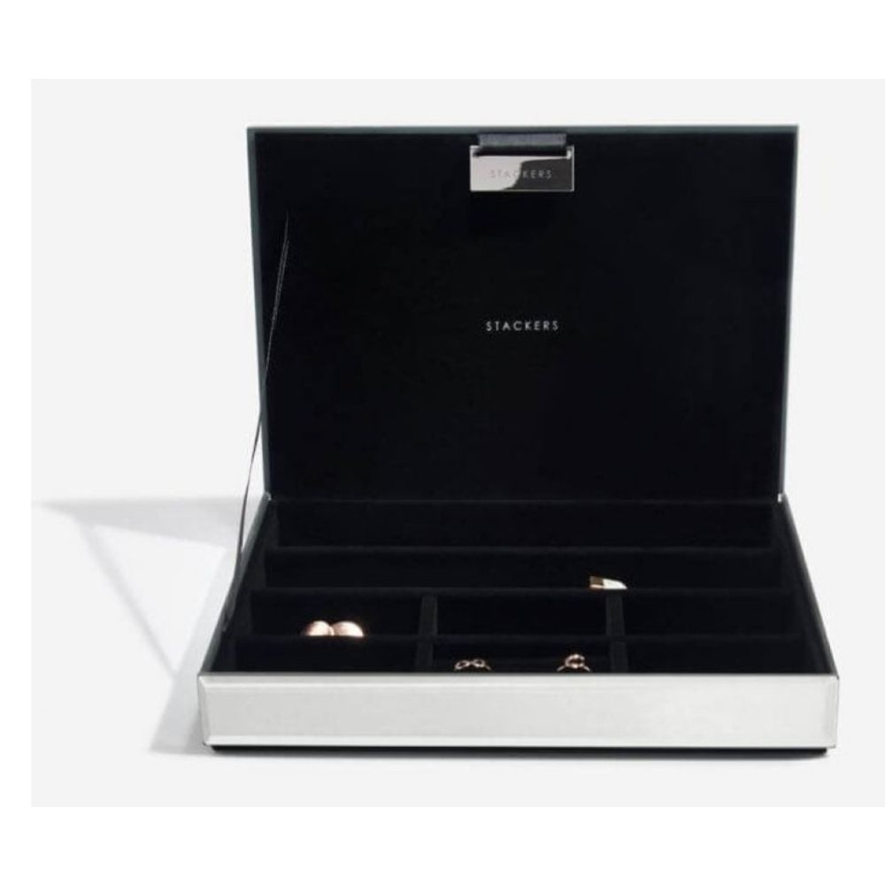 Classic Graphite Glitter Lidded Stacker