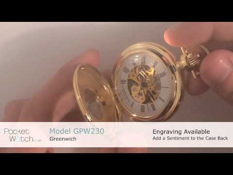 The Windsor - Gold Mechanical Double Half Hunter Pocket Watch