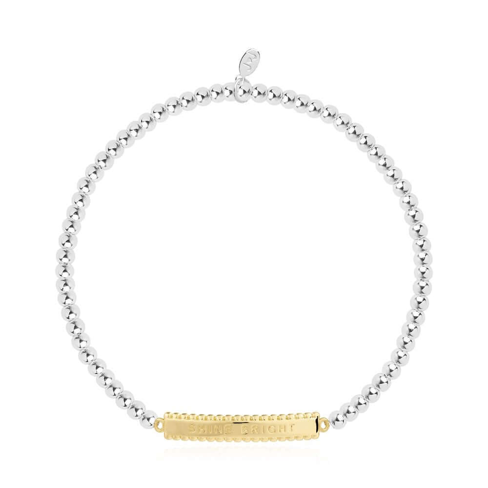 Bracelet Bar Shine Bright Silver Gold Stretch Bracelet