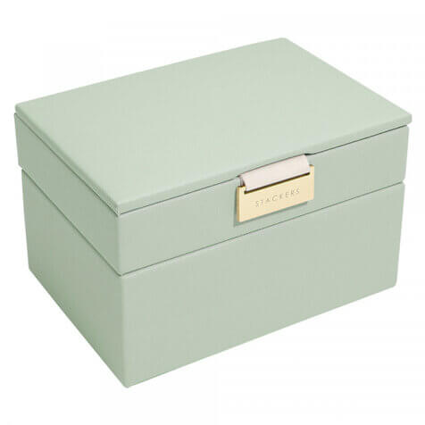 Sage Green Mini Jewellery Box Set of 2
