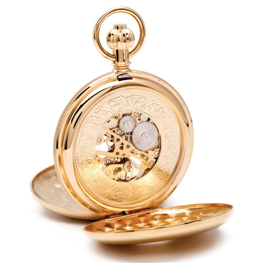 Whitehall - Gold Mechanical Double Half Hunter Pocket Watch