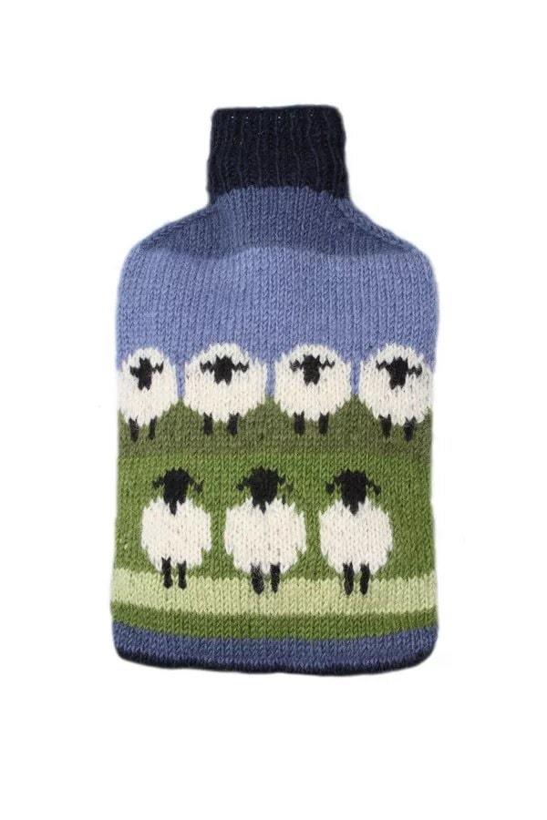 Flock Of Sheep Hot Water Bottle Cover