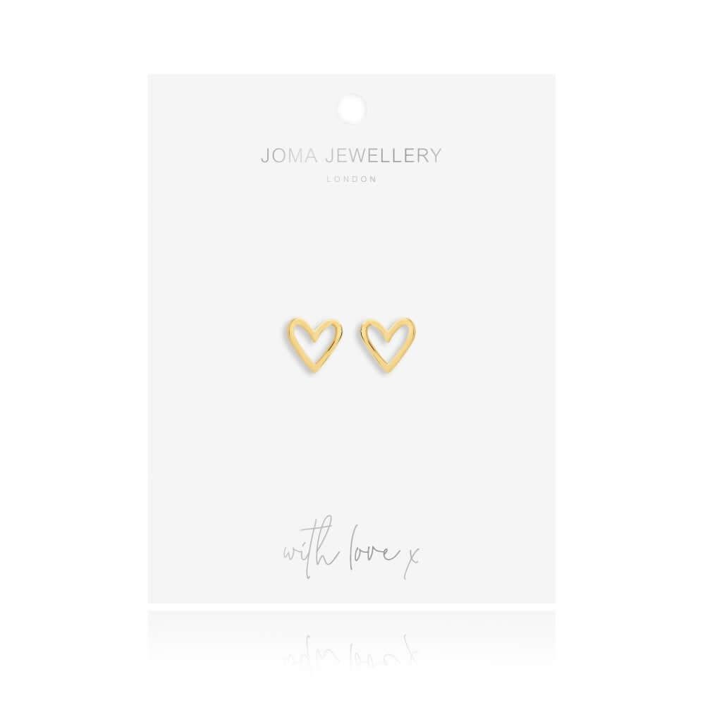 Lana | Hammered Heart | Gold | Earrings