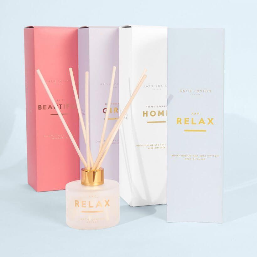 Sentiment Reed Diffuser | And Relax | White Orchid And Soft Cotton