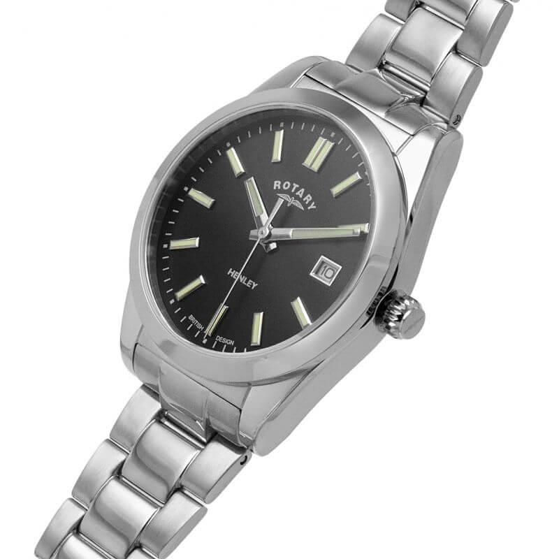 Henley Quartz Sapphire Black Dial Ladies Watch