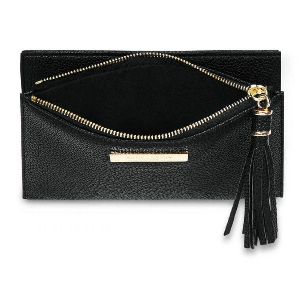 Tassel Fold Out Purse | Black