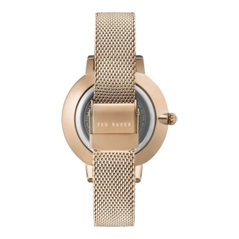 Rose Gold Plated Case & Dial With Mesh Strap Ladies Watch