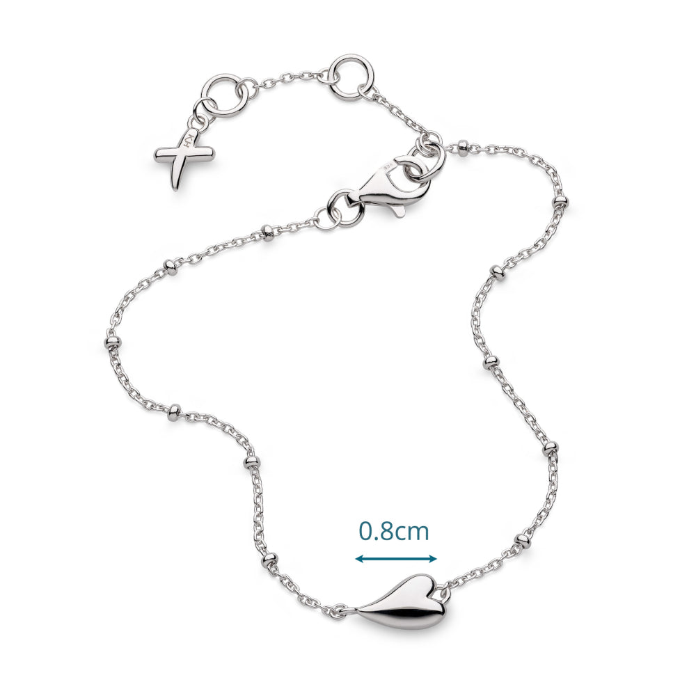 Desire Kiss Mini Heart Ball Chain Bracelet