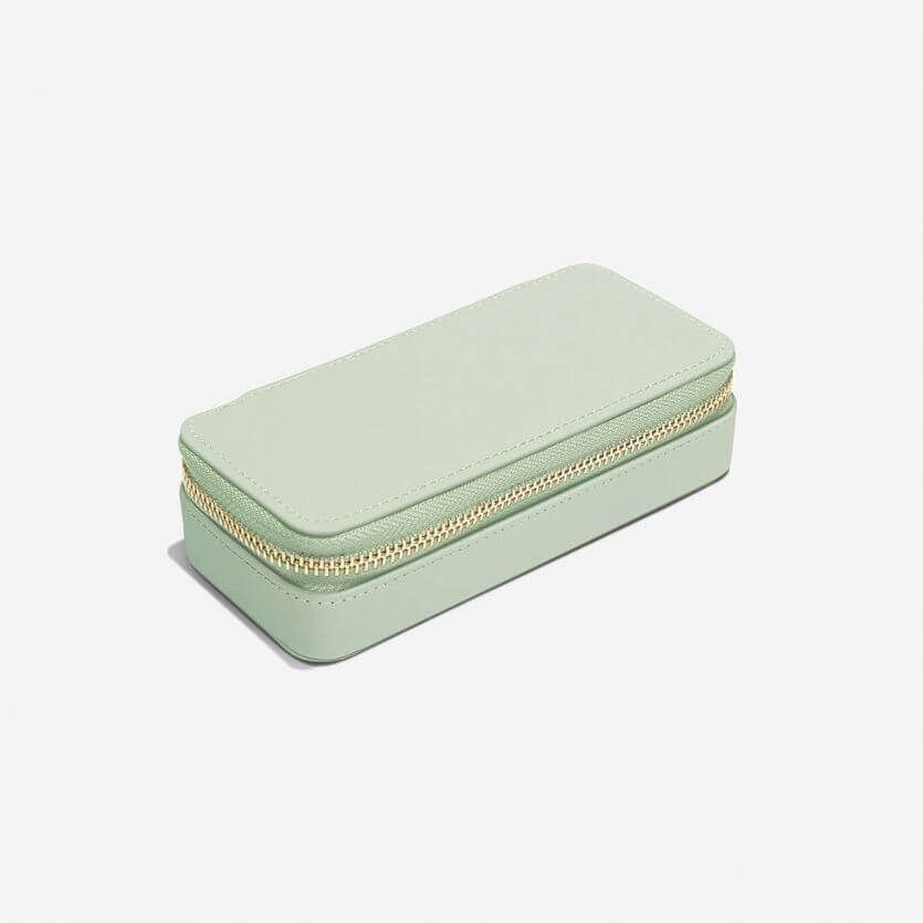Sage Green Medium Travel Jewellery Box