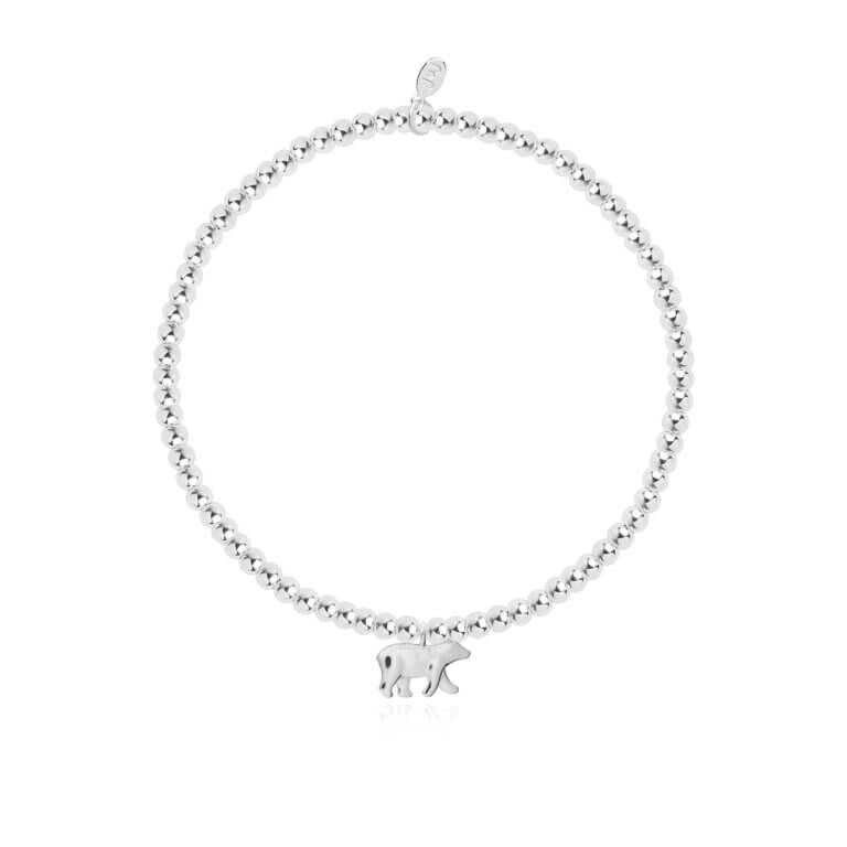 A Little | Polar Bear | Silver | Bracelet | 15.5cm Stretch