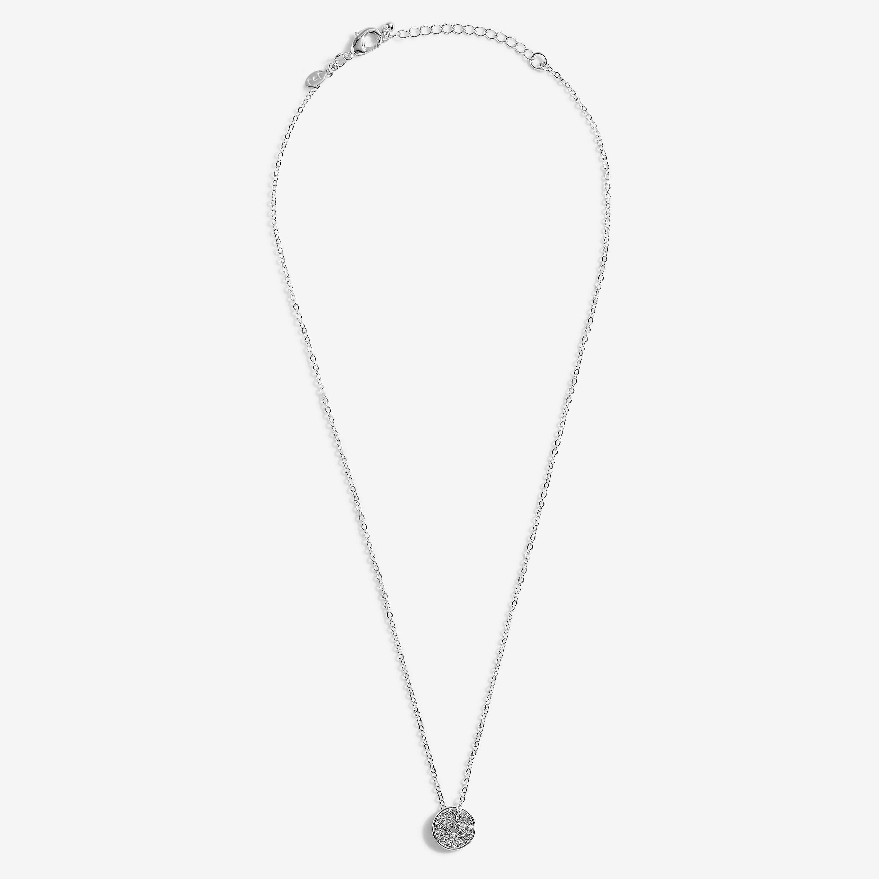 Silva | Circle Necklace | Silver | Necklace | 46cm + 5cm Extender