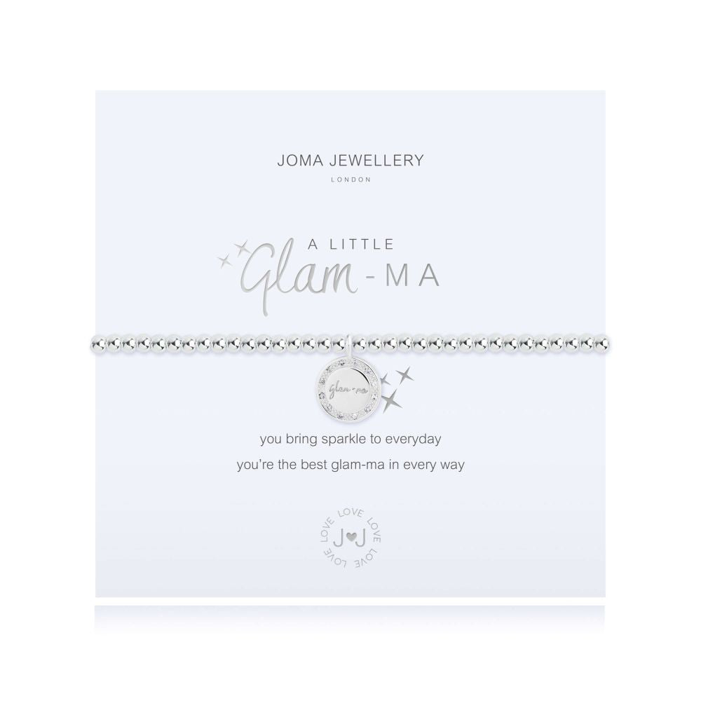 A Little | Glam-Ma | Silver | Bracelet | 17.5cm Stretch