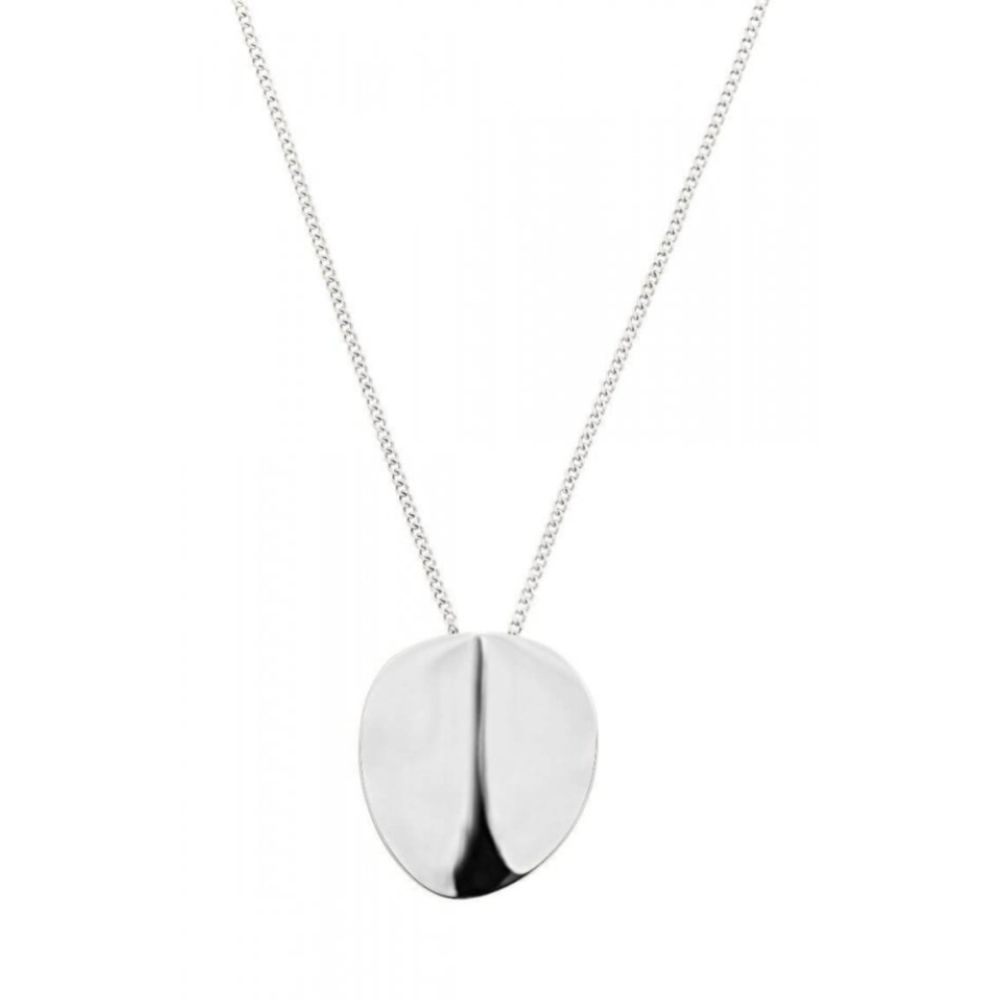 Pebble Necklace Short Steel