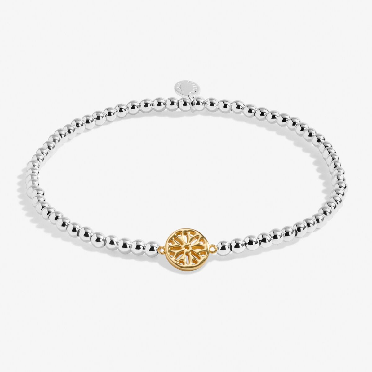 A Little 'Peace' Silver & Gold Plated Bracelet