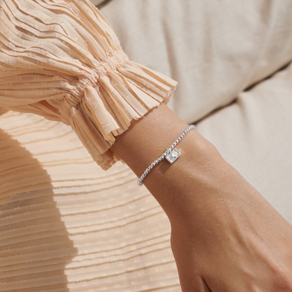 A Little 'Little Moments Big Memories' Silver Plated Bracelet