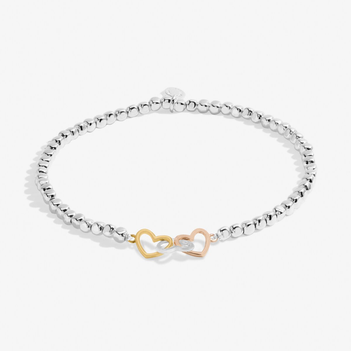 Forever Yours 'Mum Forever Loved' Trio In Silver, Gold & RG Plated Bracelet