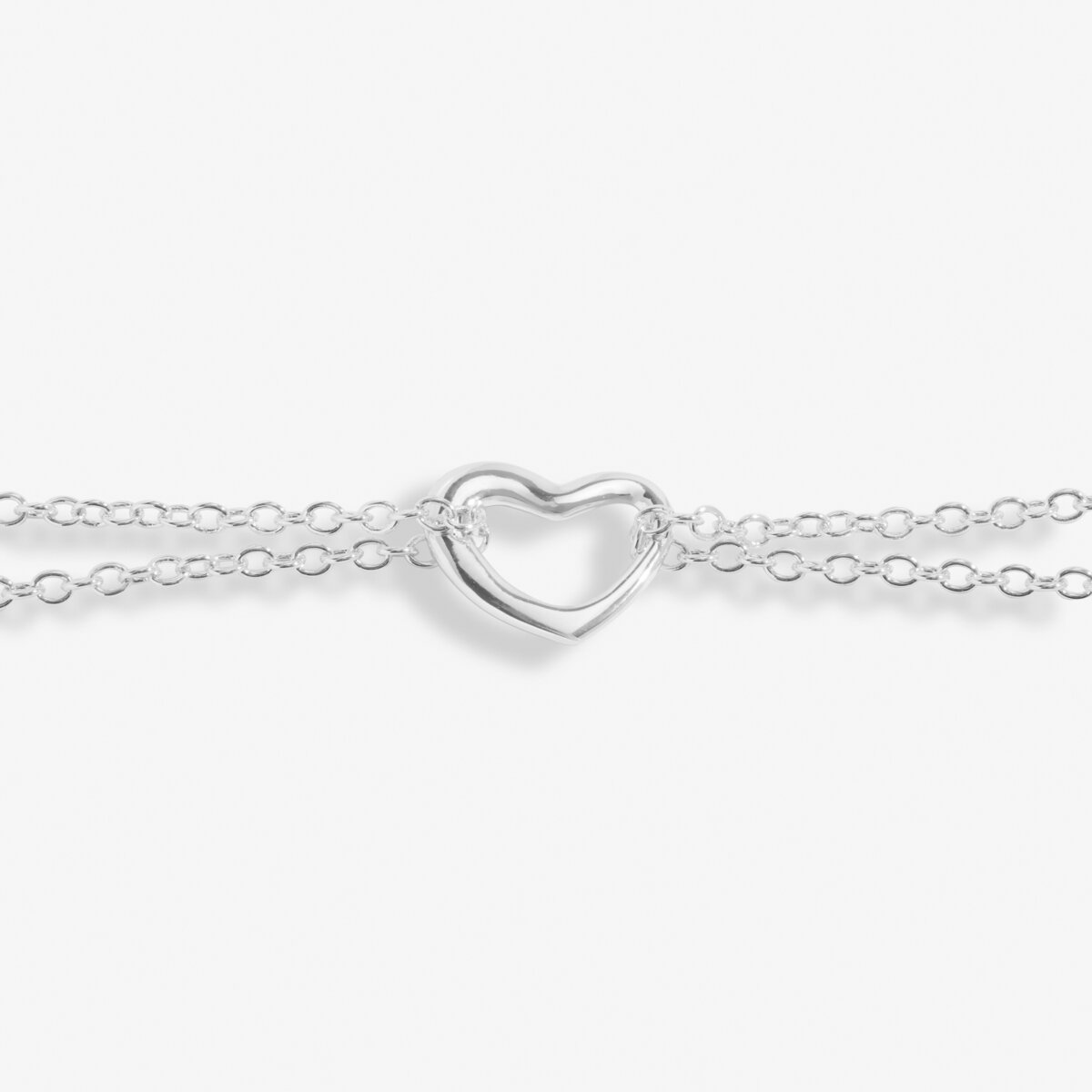 Silver Plated Heart Anklet