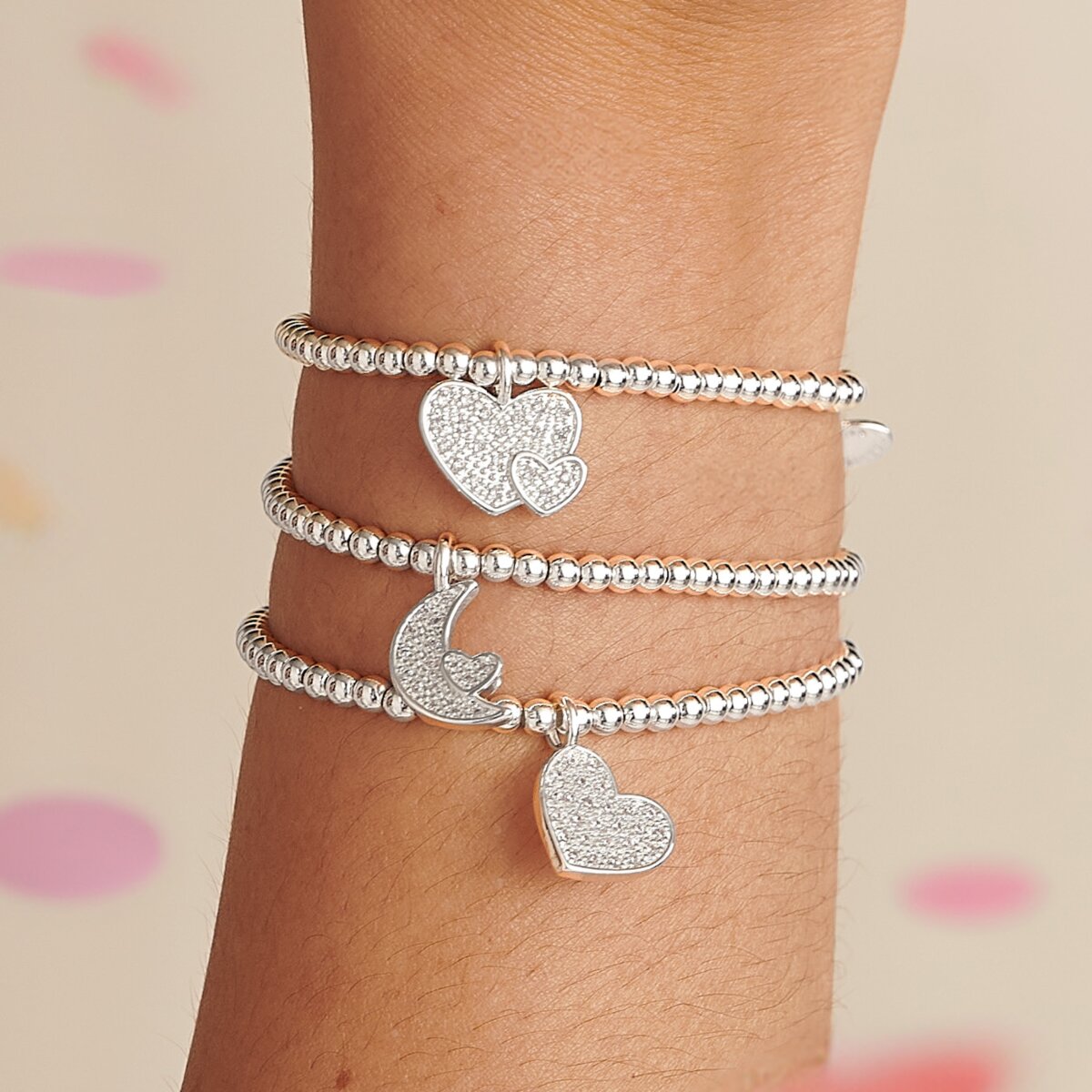 Confetti A Little 'Love You To The Moon & Back' Silver Plated Bracelet
