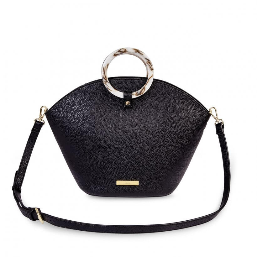 Capri Round Handle Bag | Black