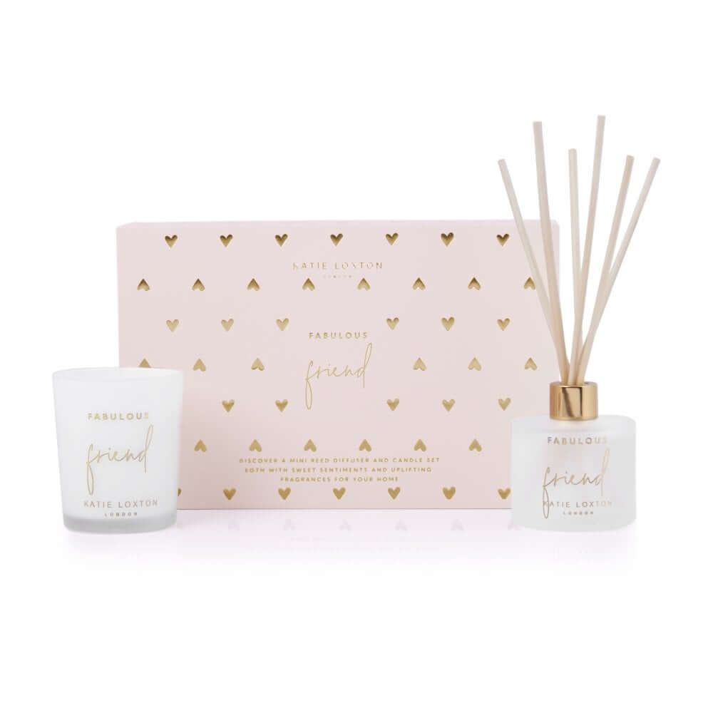 Sentiment Mini Fragrance Set | Fabulous Friend | Heart Print | Sweet Papaya & Hibiscus Flower