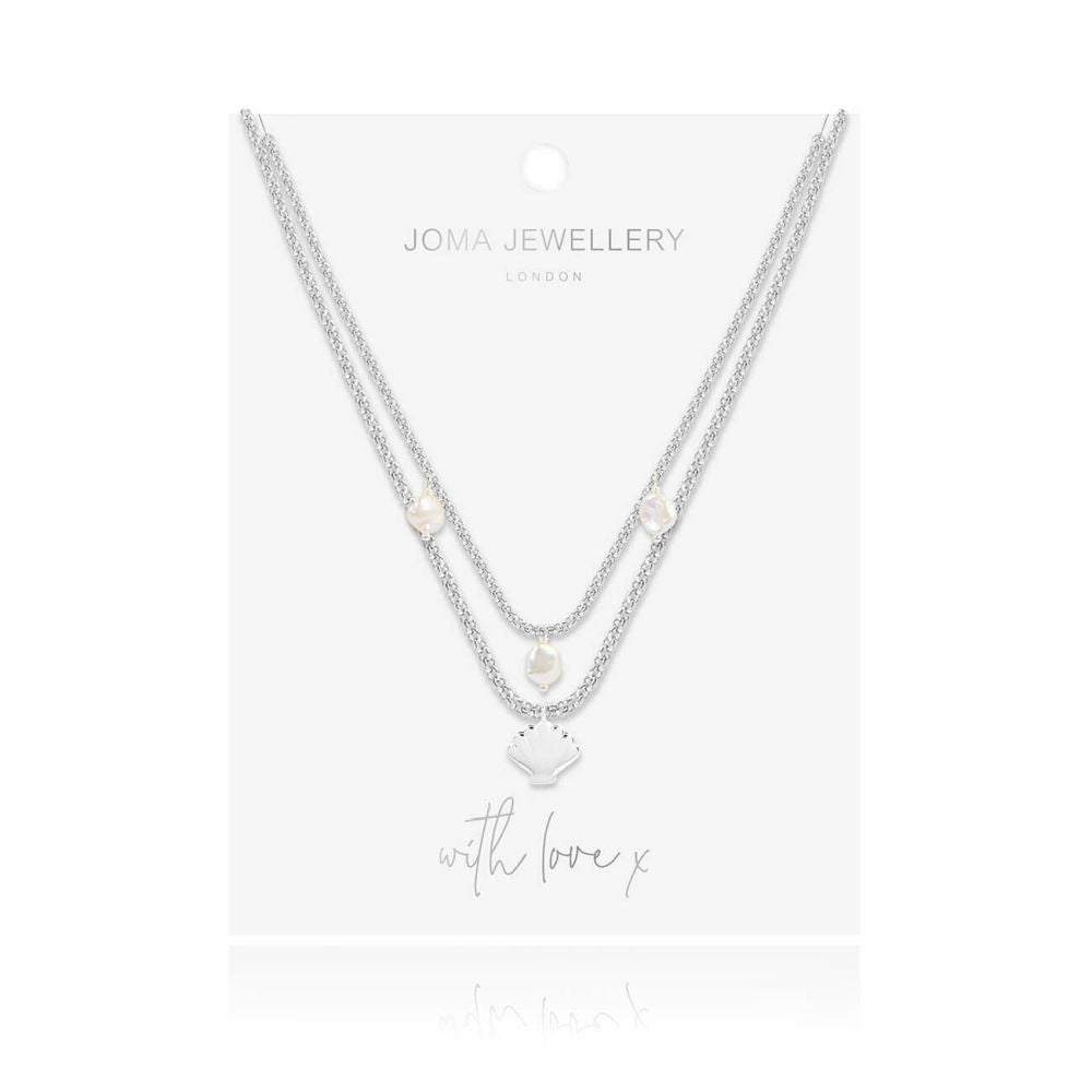 Serena | Silver | Shell Pearl | Necklace | 45cm Total Length + 5cm Extender