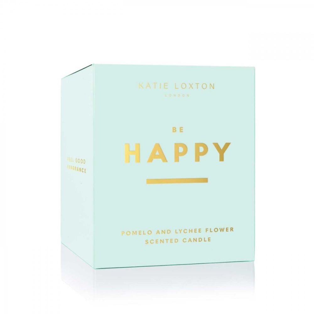 Sentiment Candle | Be Happy | Pomelo and Lychee Flower