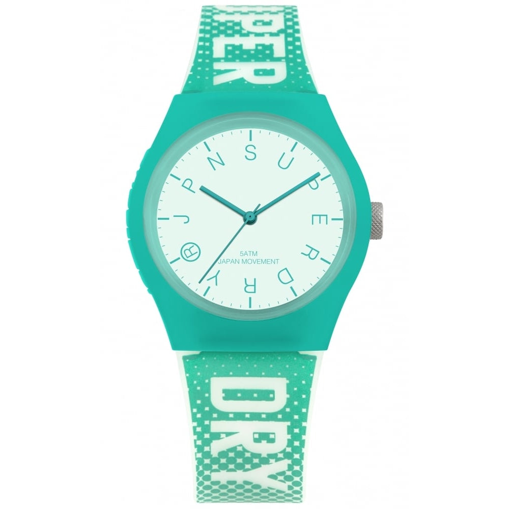 Urban Festival Glow White Dial With Blue Silicone Strap