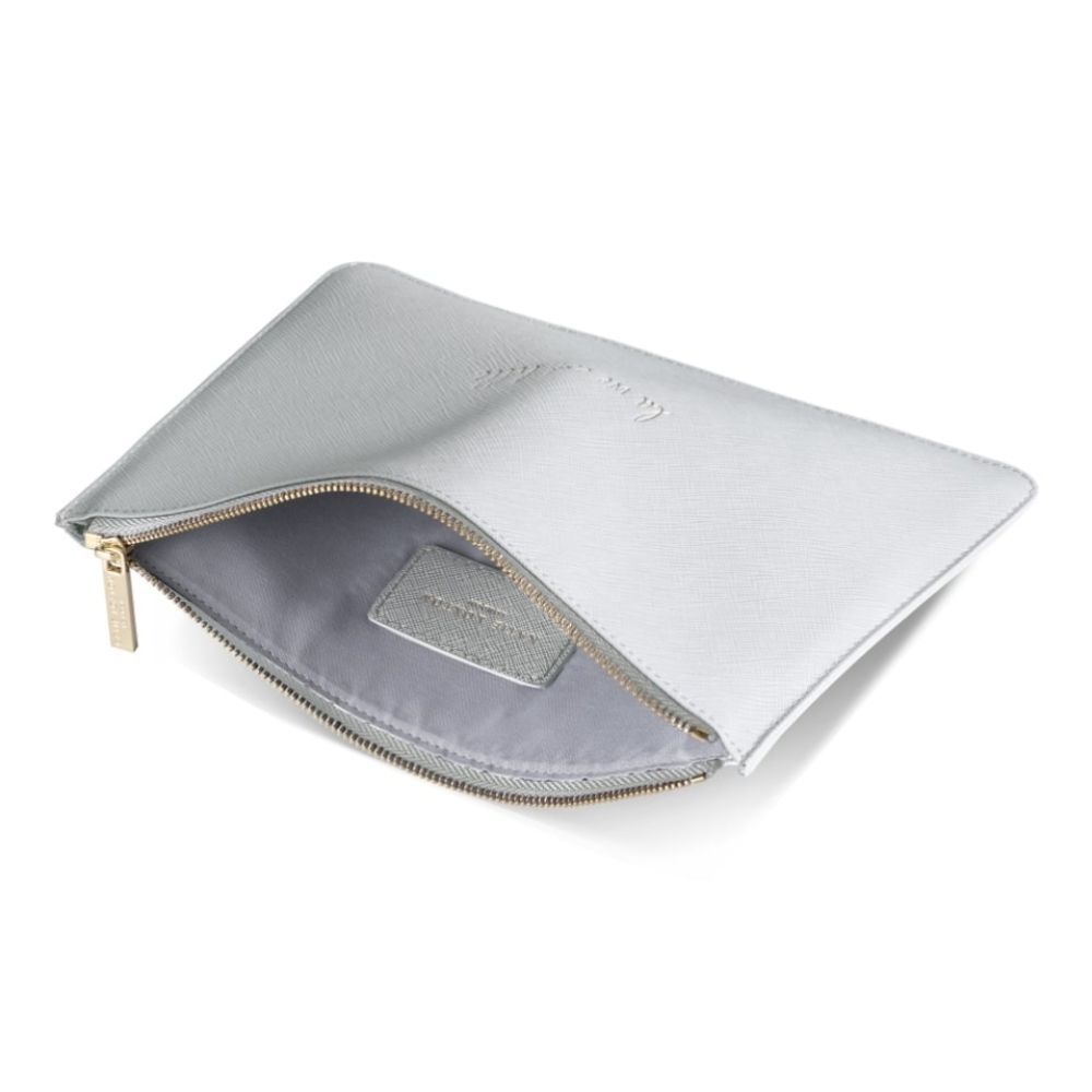 PERFECT POUCH - La vie est belle - pale grey - 16x24cm
