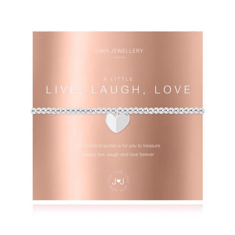 A Little | Live Laugh Love | Silver | Bracelet | 17.5cm Stretch