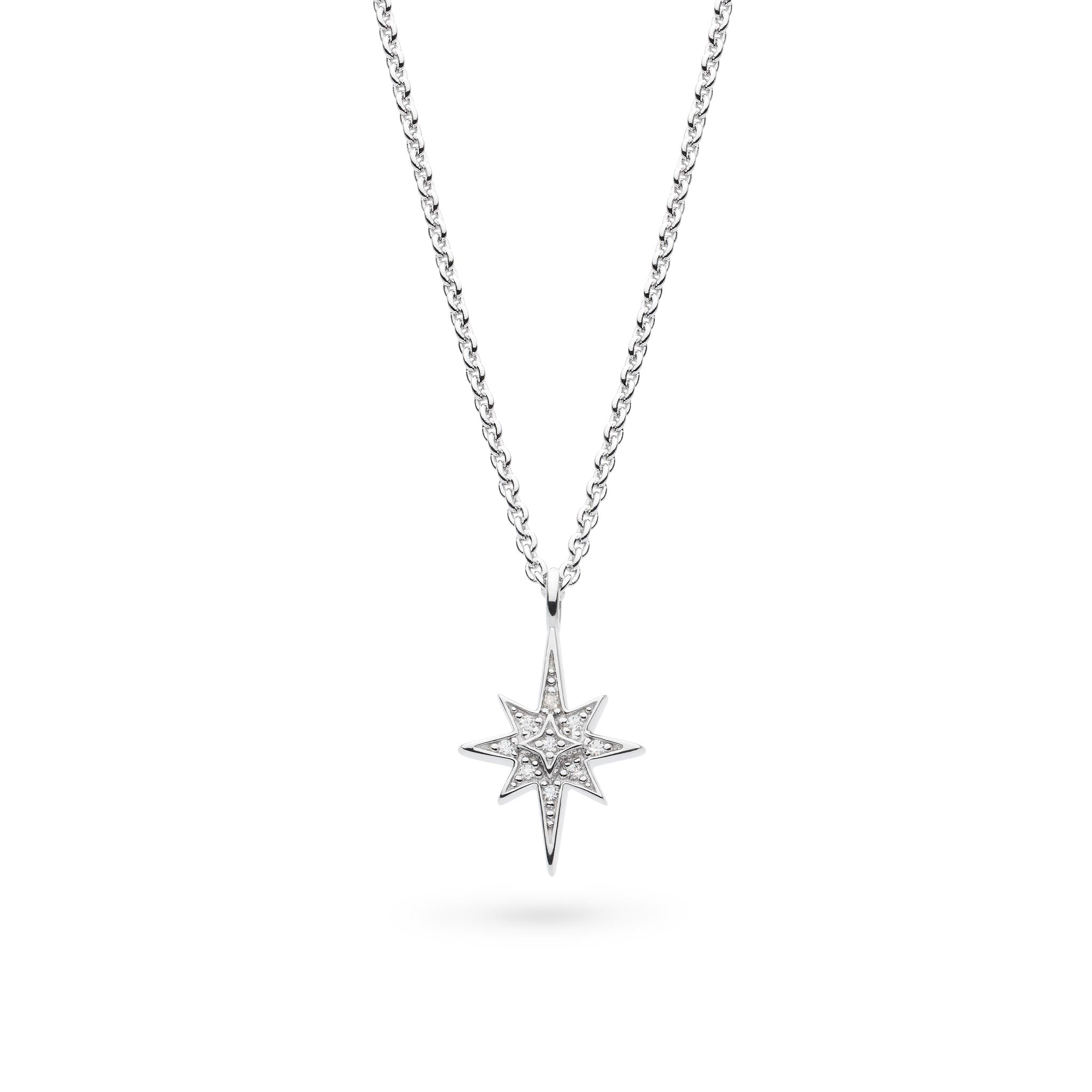 Céleste North Star CZ RP Petite 18″ Necklace