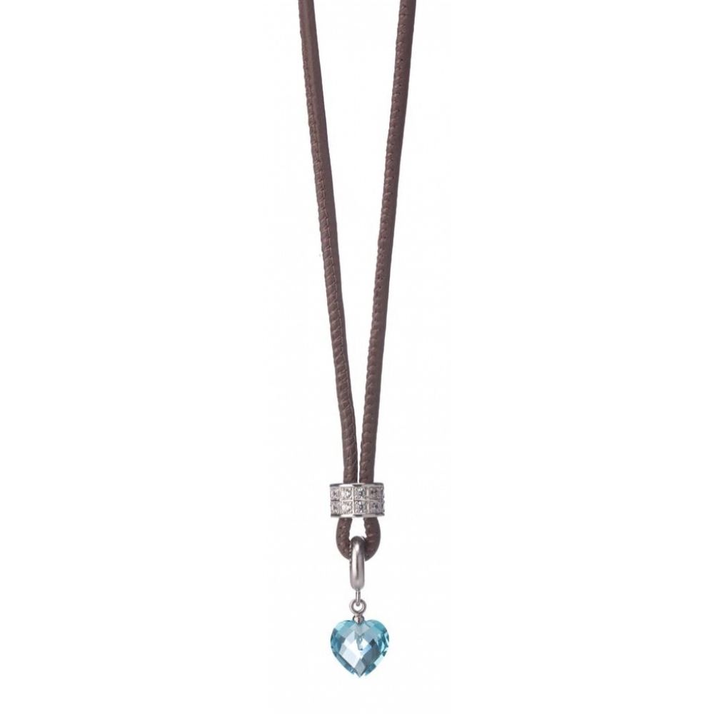 Brown Leather Customisable Necklace