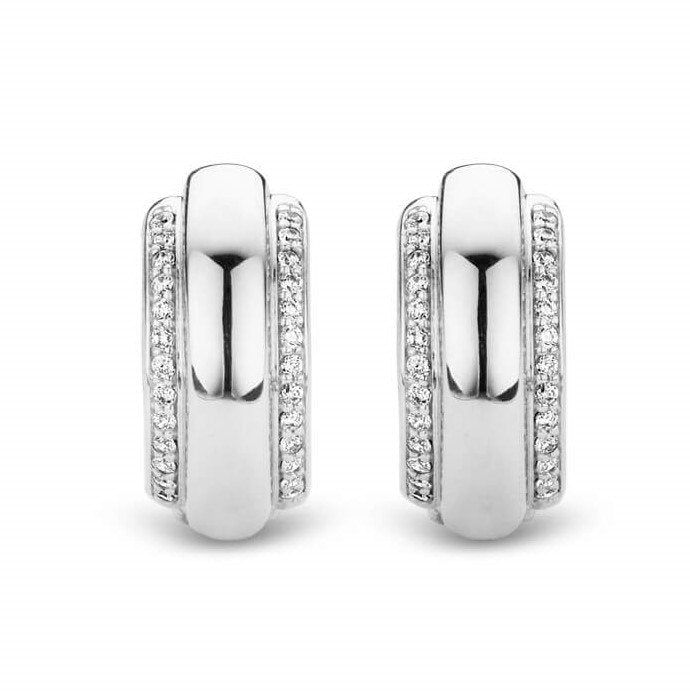 CZ Circle Hoop Earrings