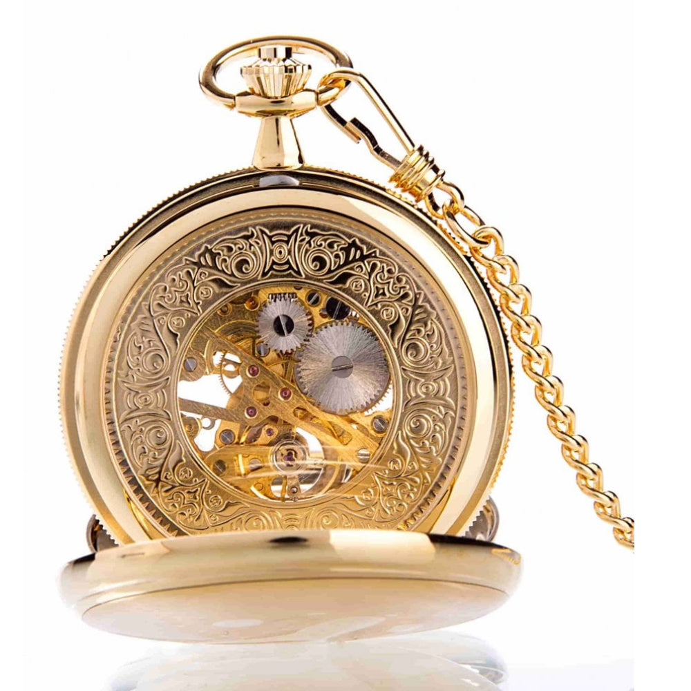 The St James - Gold Mechanical Double Hunter Pocket Watch