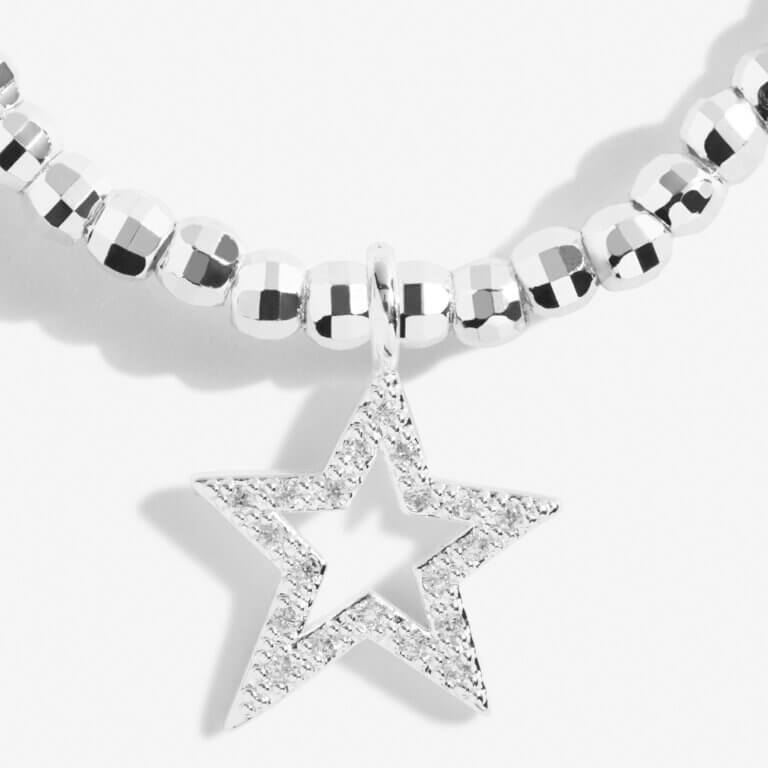Faceted A Little | Have A Magical Birthday | Silver | Bracelet | 17.5cm Stretch