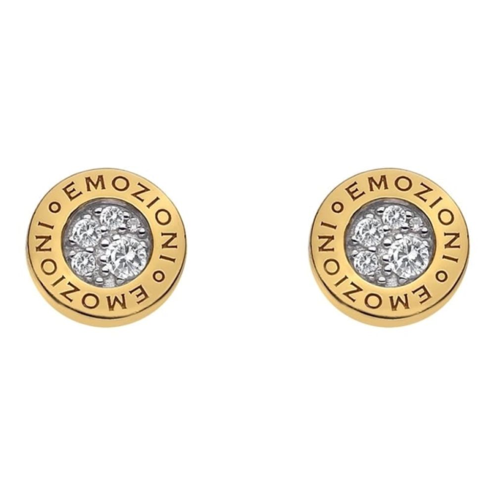 Yellow Gold Plate Pianeta Earrings
