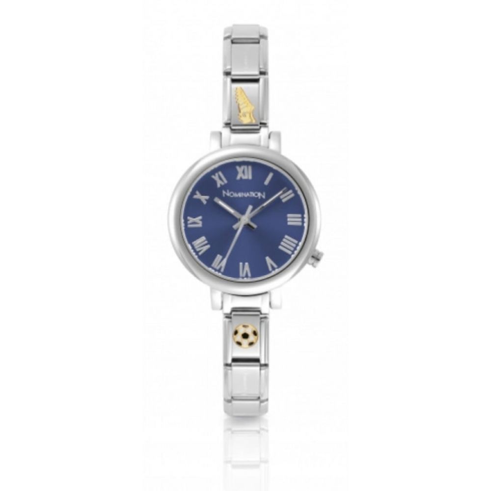 Composable Watch With Classic Links & Blue Sunray Dial