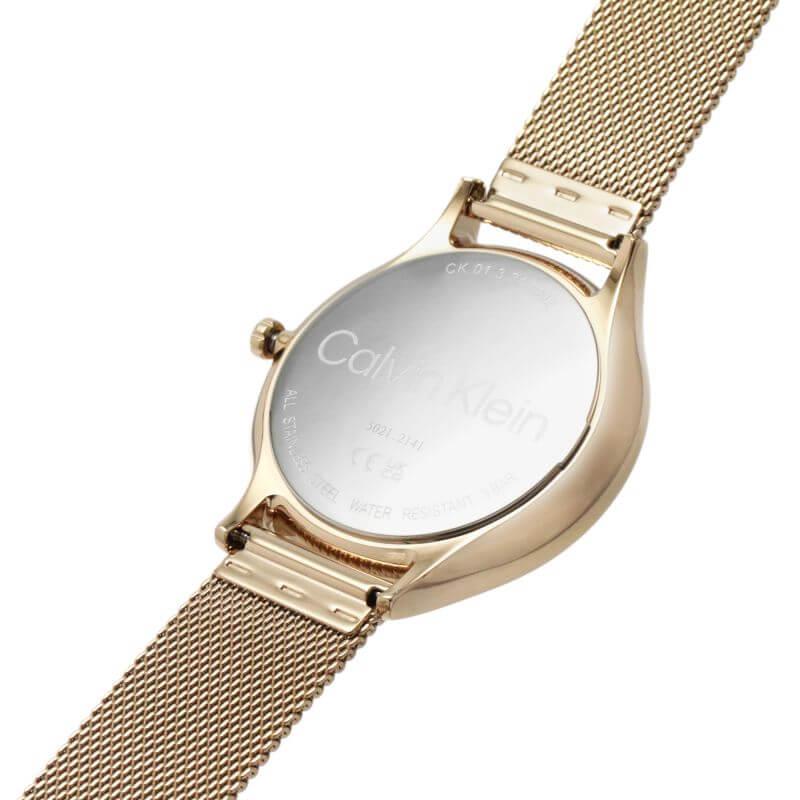 2H Rose Gold Dial Rose Gold Tone Mesh Bracelet Ladies Watch