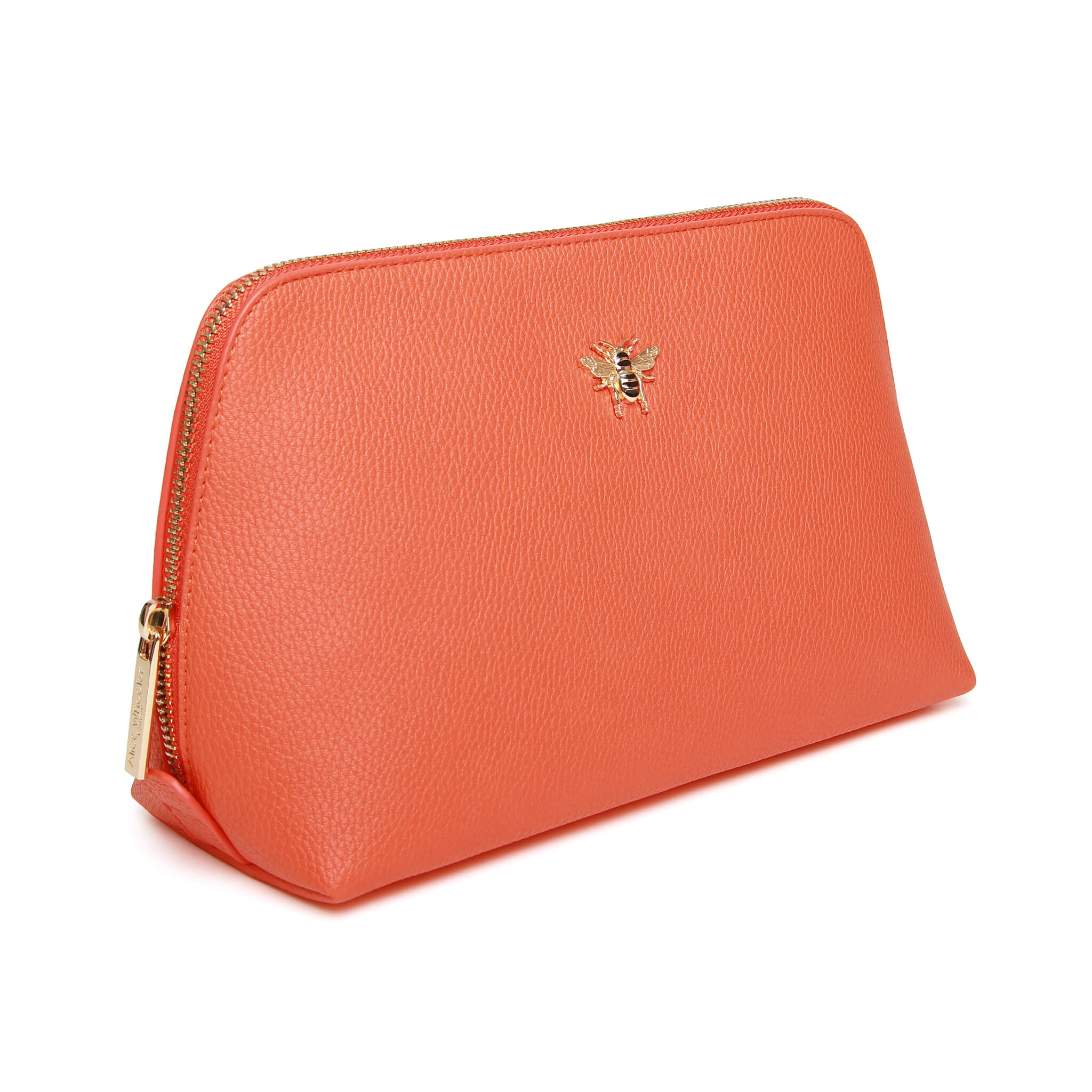 Large Beauty Case/Makeup Bag In Orange