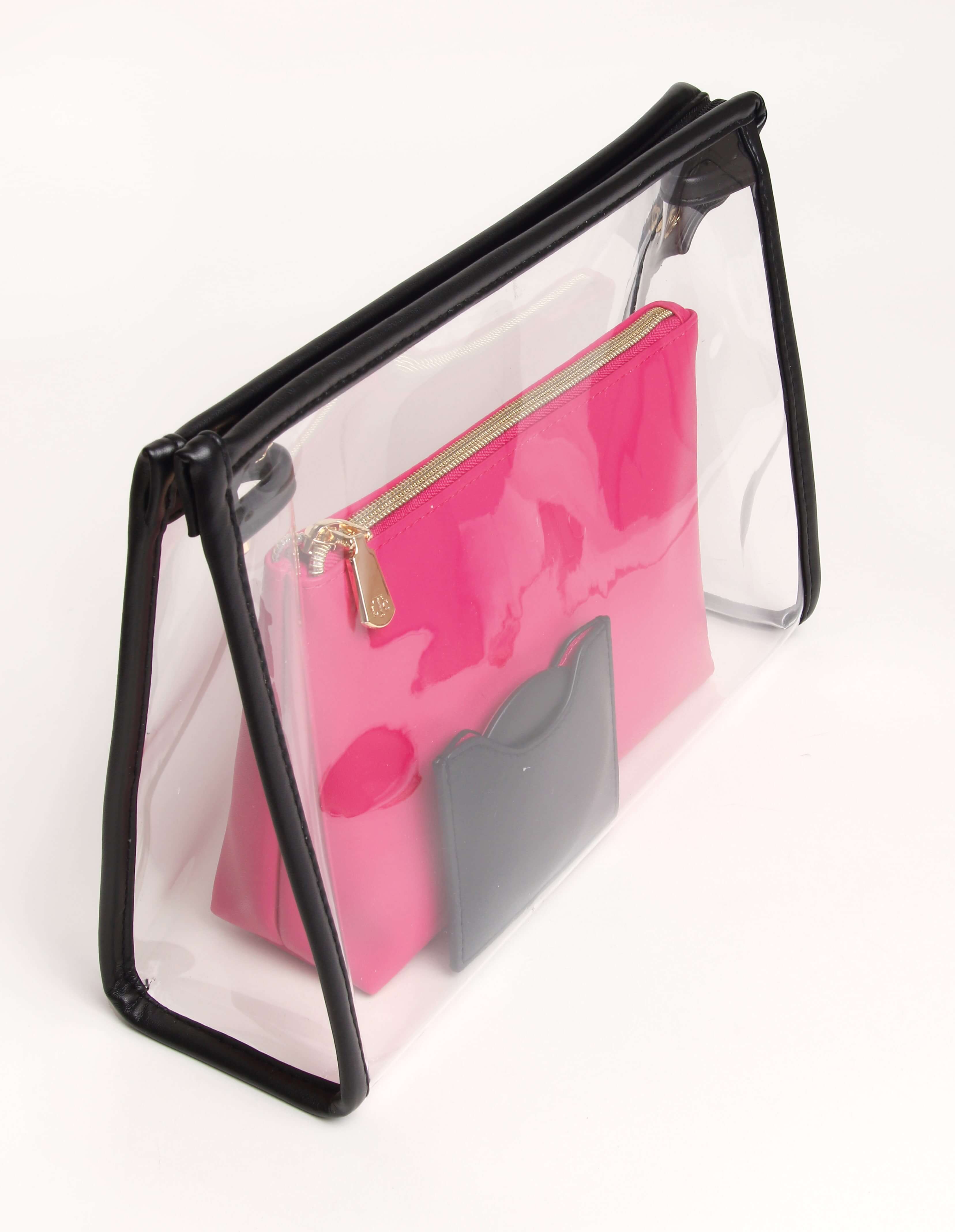 LTC - Black & Pink 3pc Beauty set