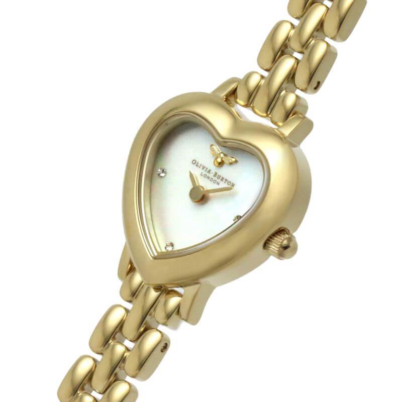 Mini Heart Blush Watch Gold Plated