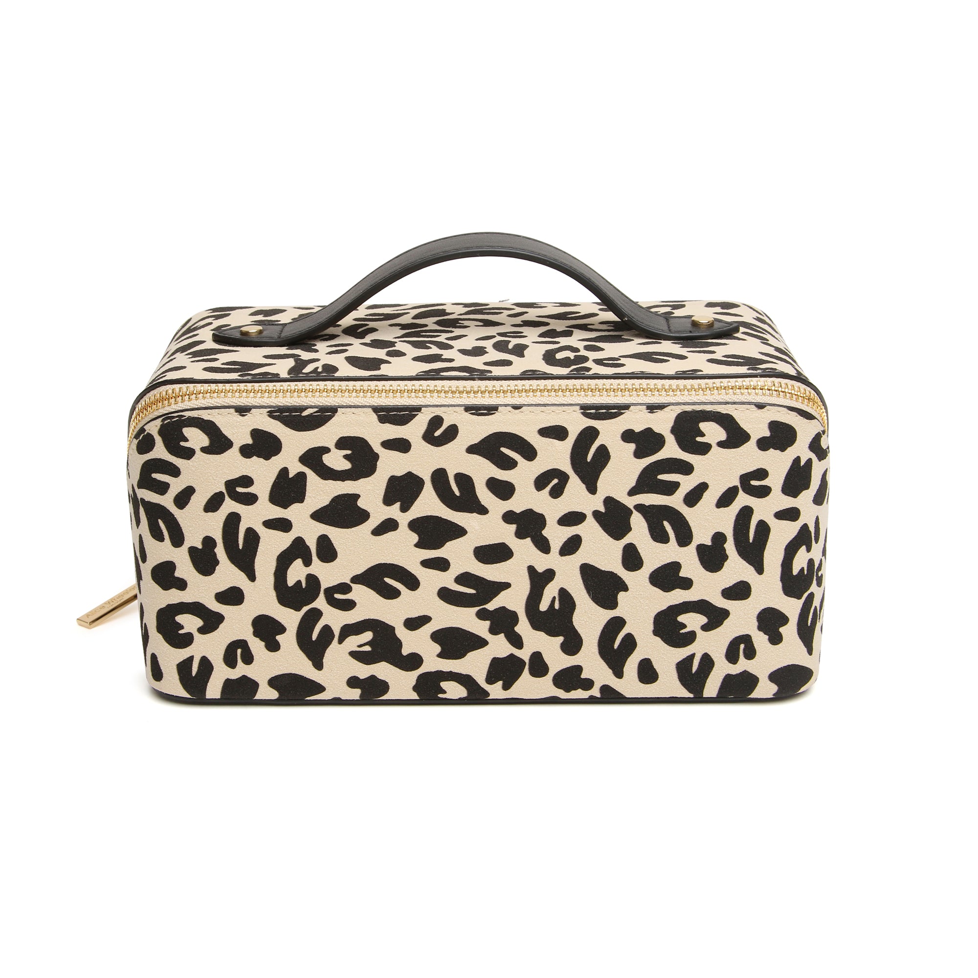 Light Leopard Train Case