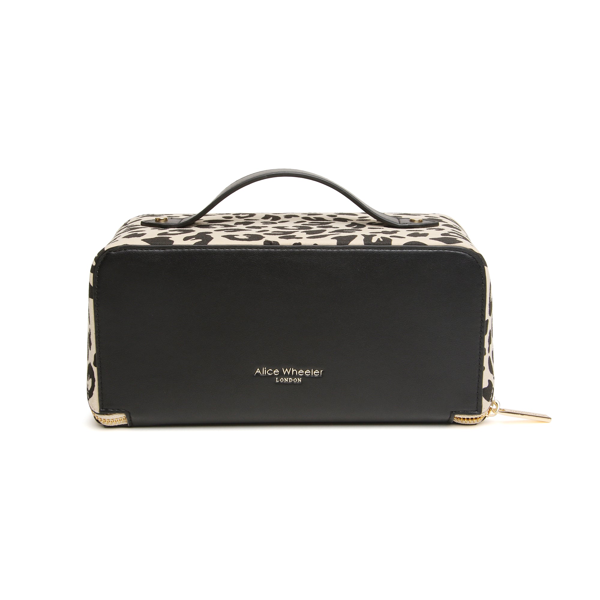 Light Leopard Train Case